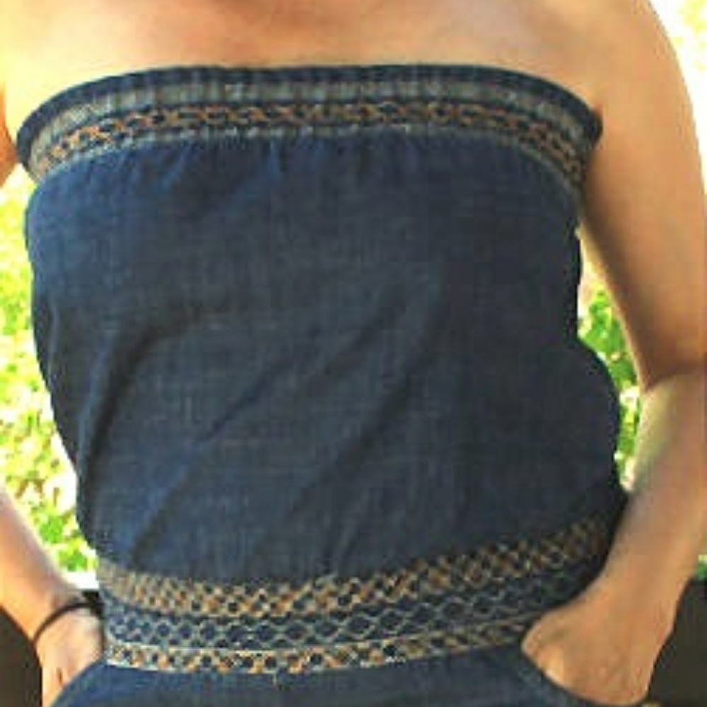 Denim Romper